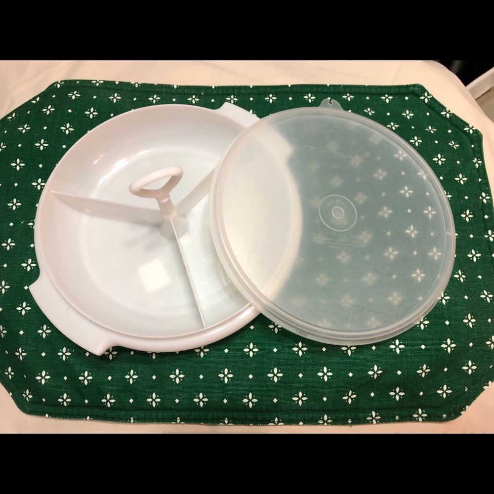 Vintage Tupperware small relish tray